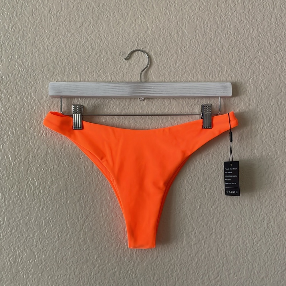 Ocean Blues Bikini Bottom Neon Orange